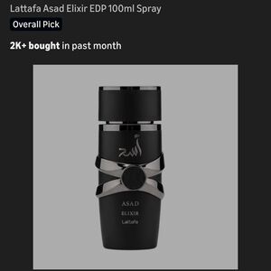 Lattafa Asad Elixir Eau de Parfum Spray for Men - Black